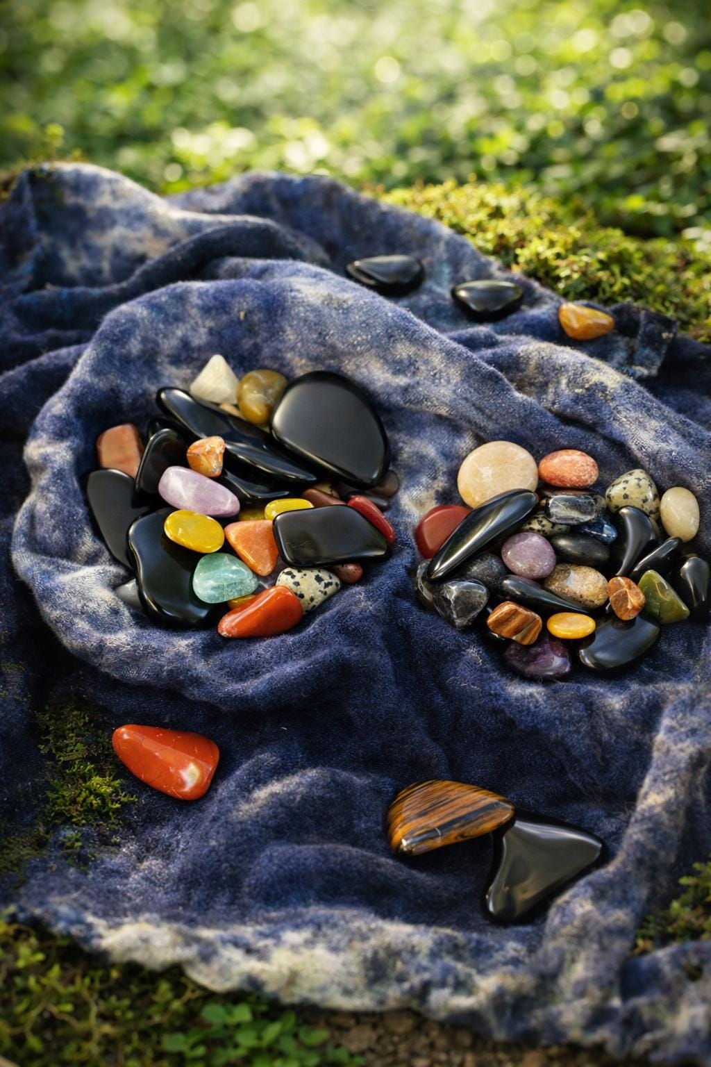 Polished Stones Rock Collection Mystery Bag -  3oz Drawstring Pouch