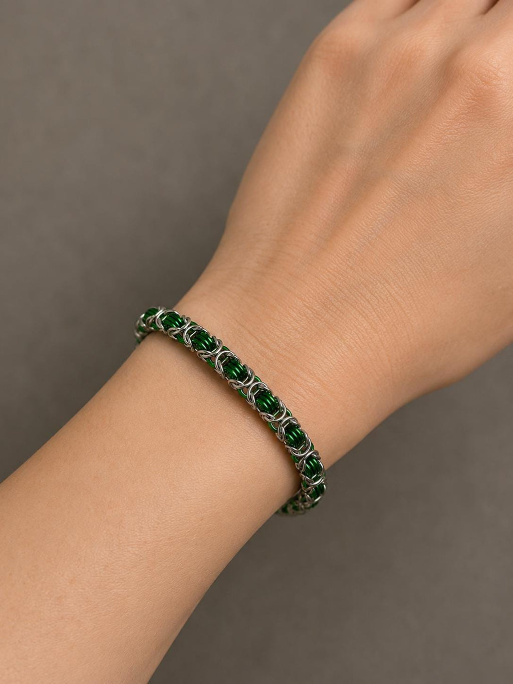 Bracelet Byzantine Chain Jewelry Handmade  & Elegant Wristlet with Color Variant Options