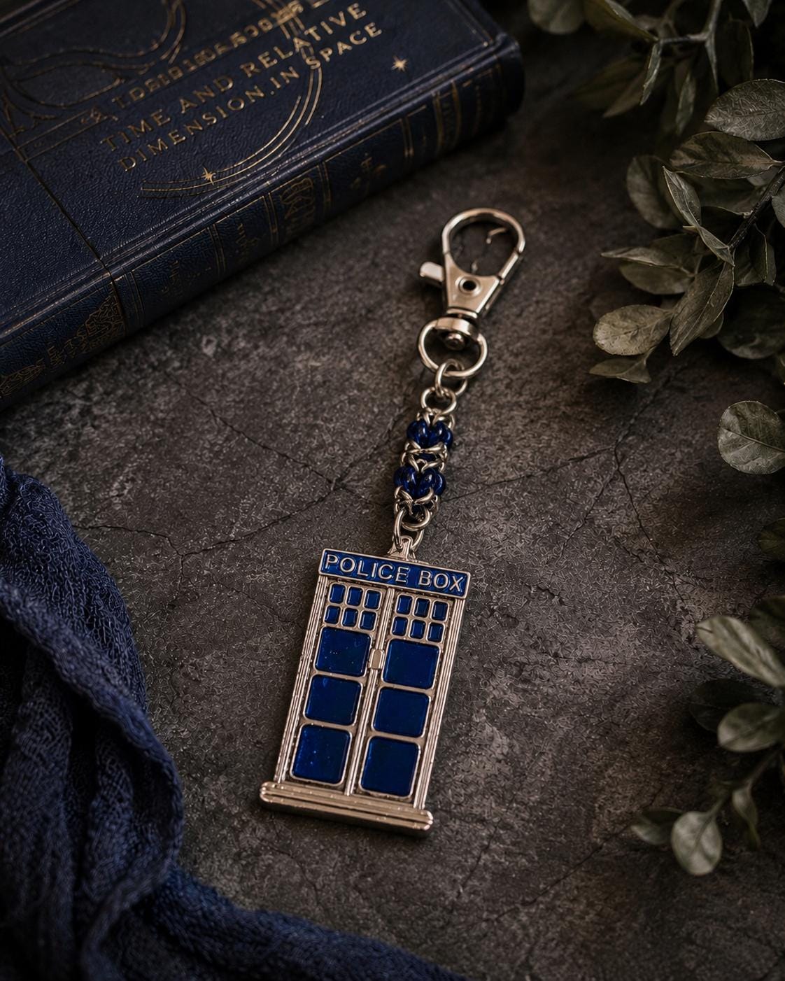 Doctor Who  Byzantine Keychain | Tardis Phone Box Pendant - Small and Large Options