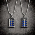 Doctor Who TARDIS Police Box Pendant with Pinch Bail or O-Ring Option, Sci Fi Whovian Accessory