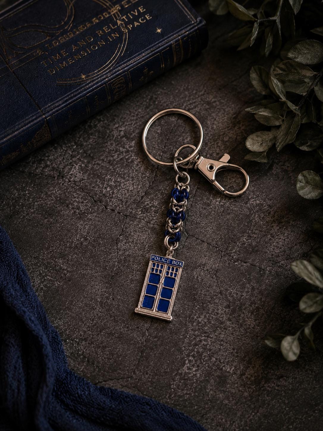 Doctor Who  Byzantine Keychain | Tardis Phone Box Pendant - Small and Large Options