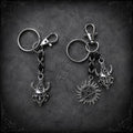 Supernatural Anti-Possession & Dean's God Charms Keychain with Byzantine Chain Style Connector