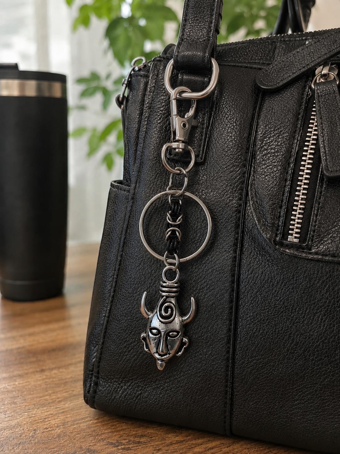 Supernatural Anti-Possession & Dean's God Charms Keychain with Byzantine Chain Style Connector